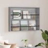 Étagère à magazines avec étagère Gris Sonoma 100 x 12 x 70 cm 621589621589