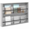 Étagère à magazines avec étagère Gris Sonoma 100 x 12 x 70 cm 621589621589