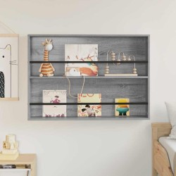 Étagère à magazines avec étagère Gris Sonoma 100 x 12 x 70 cm 621589621589