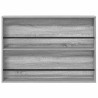 Étagère à magazines avec étagère Gris Sonoma 100 x 12 x 70 cm 621589621589