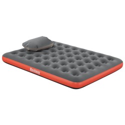 Bestway Matelas pneumatique Gris et Rouge 203 x 152 x 22 cm PVC 621591621591