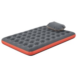 Bestway Matelas pneumatique Gris et Rouge 203 x 152 x 22 cm PVC 621591621591