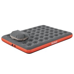 Bestway Matelas pneumatique Gris et Rouge 203 x 152 x 22 cm PVC 621591621591