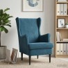 Fauteuil Bleu Velours 621593621593