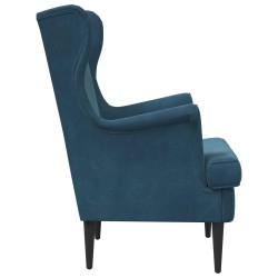 Fauteuil Bleu Velours 621593621593