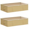 Boîte de rangement avec fenêtre transparente 2 pcs Crème 621596621596