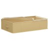 Boîte de rangement avec fenêtre transparente 2 pcs Crème 621596621596