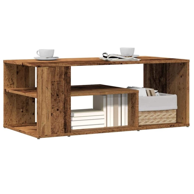 Table d'appoint vieux bois 100x50x40 cm bois d'ingénierie 621597621597