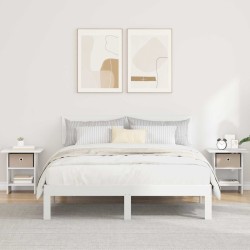Table de chevet 2 pcs Blanc 41 x 40 x 45 cm Bois d'ingénierie 621599621599