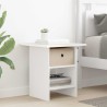 Table de chevet 2 pcs Blanc 41 x 40 x 45 cm Bois d'ingénierie 621599621599