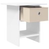 Table de chevet 2 pcs Blanc 41 x 40 x 45 cm Bois d'ingénierie 621599621599