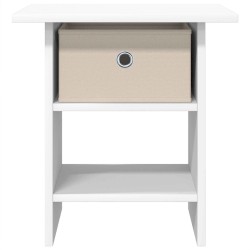 Table de chevet 2 pcs Blanc 41 x 40 x 45 cm Bois d'ingénierie 621599621599