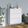 Armoire à tiroirs Blanc 80x35x101,5 cm Acier 621602621602