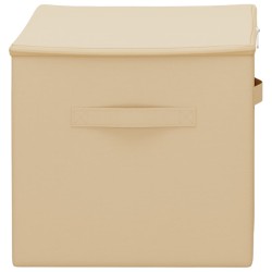 Boîte de rangement 6 pcs Crème 60 x 43 x 35 cm Tissu intissé 621603621603