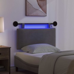 Tête de lit suspendue Gris foncé Tissu en velours côtelé 621604621604