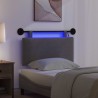 Tête de lit suspendue Gris foncé Tissu en velours côtelé 621604621604
