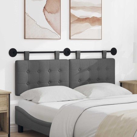 Tête de lit suspendue Gris foncé Tissu 621605621605