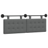 Tête de lit suspendue Gris foncé Tissu 621605621605
