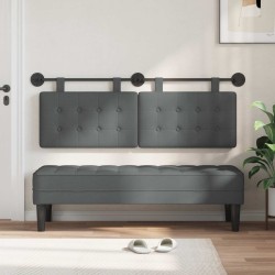 Tête de lit suspendue Gris foncé Tissu 621605621605