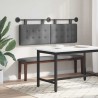 Tête de lit suspendue Gris foncé Tissu 621605621605