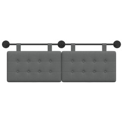 Tête de lit suspendue Gris foncé Tissu 621605621605