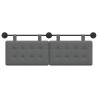 Tête de lit suspendue Gris foncé Tissu 621605621605