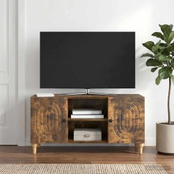 Meuble TV Chêne fumé 102 x 34,5 x 50 cm Bois d'ingénierie 621606621606