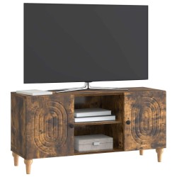 Meuble TV Chêne fumé 102 x 34,5 x 50 cm Bois d'ingénierie 621606621606