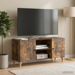 Meuble TV Chêne fumé 102 x 34,5 x 50 cm Bois d'ingénierie 621606621606