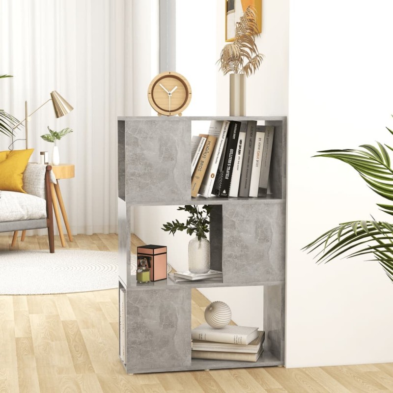 Bibliothèque/Séparateur de pièce Gris 60x24x94 cm 621607621607