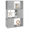 Bibliothèque/Séparateur de pièce Gris 60x24x94 cm 621607621607