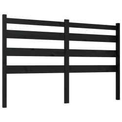 Tête de lit Noir 166x4x100 cm Bois massif de pin 621612621612