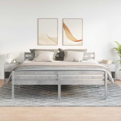 Tables de chevet 2 pcs avec tiroir Gris béton 40x34x50 cm 621617621617