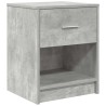 Tables de chevet 2 pcs avec tiroir Gris béton 40x34x50 cm 621617621617