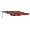 Auvent rétractable orange et marron 300 x 250 cm Polyester 621618621618