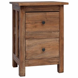 Table de chevet bois massif d'acajou 40x30x51 cm 621619621619