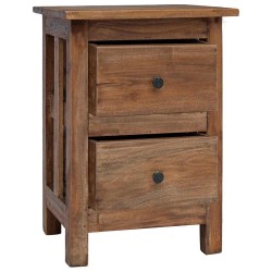 Table de chevet bois massif d'acajou 40x30x51 cm 621619621619