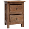 Table de chevet bois massif d'acajou 40x30x51 cm 621619621619