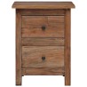 Table de chevet bois massif d'acajou 40x30x51 cm 621619621619