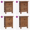 Table de chevet bois massif d'acajou 40x30x51 cm 621619621619