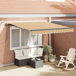 Auvent rétractable Multicolore 300 x 250 cm Polyester 621620621620