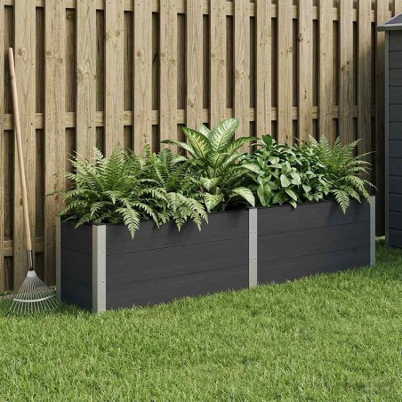 Jardinière surélevée Noir 250 x 50 x 54 cm 621621621621