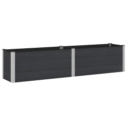 Jardinière surélevée Noir 250 x 50 x 54 cm 621621621621