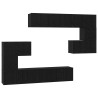 Ensemble meuble TV 8 pcs Chêne noir Bois d'ingénierie 621622621622