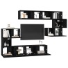 Ensemble meuble TV 8 pcs Chêne noir Bois d'ingénierie 621622621622