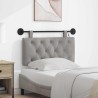 Tête de lit suspendue Avec lumière LED Gris clair Velours 621623621623