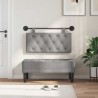 Tête de lit suspendue Avec lumière LED Gris clair Velours 621623621623
