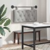Tête de lit suspendue Avec lumière LED Gris clair Velours 621623621623