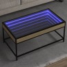 Table basse avec LED infini chêne sonoma 90x50x41 cm 621624621624
