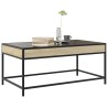 Table basse avec LED infini chêne sonoma 90x50x41 cm 621624621624